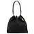 Gucci Borsa a tracolla con coulisse in tela GG nera 90640