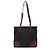 Prada Borsa Tote in Nylon Nero e Marrone Effetto Coccodrillo - vista 3