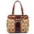 Coach 12466 Borsa Tote Hamptons in Python Beige Burgundy