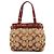 Coach 12466 Borsa Tote Hamptons in Python Beige Burgundy - vista 3