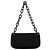 Prada Borsa a tracolla Swing Chain in Tessuto nero B6378