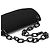 Prada Borsa a tracolla Swing Chain in Tessuto nero B6378 - vista 10