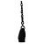 Prada Borsa a tracolla Swing Chain in Tessuto nero B6378 - vista 2