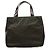 Prada Borsa Tote in Tessuto Spazzolato Military Green - vista 3