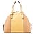 Marc Jacobs Borsa 2-Way Bowery in pelle martellata beige - vista 3