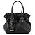 Marc by Marc Jacobs Borsa Tote Classica Q in pelle nera con coulisse