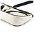 Prada Borsa a tracolla Spring 2000 White Black Vitello Drive - vista 9