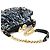 Marc Jacobs Picca borsa a spalla Stam con paillettes blu navy - vista 9