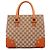 Gucci 120895 Borsa Tote GG Canvas Beige e Marrone Chiaro - vista 3