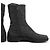 Prada Fall 1999 Anthracite Wool Platform Boots - view 4