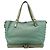 Chloé Borsa Tote in pelle con zip verde smeraldo