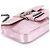 Prada Mini mala BR2765 em cetim rosa com fivela de cristal - vista 9
