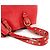 Miu Miu mala Tote em pele de vitela vermelha com fivela - vista 9