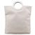 Céline Borsa in nylon bianca con manico in plastica