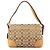 Coach Borsa a tracolla 2-Way Beige Signature Turnlock F13066 - vista 3