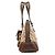 Coach Borsa Bowling Signature Turnlock Beige Brown F13977 - vista 2