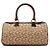 Céline Mini borsa Boston in tela Macadam beige e marrone - vista 3