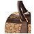 Céline Mini borsa Boston in tela Macadam beige e marrone - vista 7