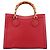 Gucci 002 8260 Borsa Tote Diana Bamboo in pelle rossa