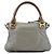 Chloé Borsa 2-Way Marcie in pelle borchiata grigia - vista 3