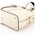 Yves Saint Laurent 156464 Borsa Tote Muse in pelle avorio - vista 12