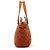 Marc Jacobs mala tote em pele acolchoada com relevo de cobra tan - vista 2