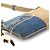 Dolce & Gabbana Borsa a spalla patchwork in denim e camoscio blu e beige Primavera 2002 - vista 7