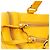 Marc by Marc Jacobs Borsa Boston in pelle gialla - vista 7