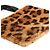 Loewe Mini borsa tote in pony hair con stampa leopardata marrone e nera - vista 4