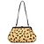 Marc Jacobs Borsa a tracolla in velluto a coste beige con stampa leopardata