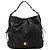 Marc by Marc Jacobs Borsa a tracolla hobo in pelle nera con chiusura turnlock