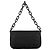 Prada Borsa a spalla a catena Swing Nylon Tessuto Nera 1996