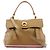 Yves Saint Laurent 289278 Olive Green Pink Muse Two 2-Way Bag