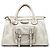 Chloé Borsa Edith in pelle embossed croc Ivory