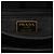 Prada Borsa a spalla con patta 1995 in pelle spazzolato vernice nera - vista 11