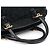 Dolce & Gabbana Borsa Boston in pelle e pizzo nero - vista 13