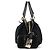 Dolce & Gabbana Borsa Boston in pelle e pizzo nero - vista 2