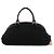 Dolce & Gabbana Borsa Boston in pelle e pizzo nero - vista 3