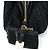 Dolce & Gabbana Borsa Boston in pelle e pizzo nero - vista 8