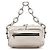 Chloé Borsa a tracolla Betty Chain in pelle bianca - vista 3