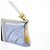 Prada Spring 2000 Metallic Blue gesteppte Mini-Tasche - Ansicht 6