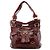 Chloé Borsa a spalla Bay in pelle verniciata bordeaux