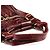 Chloé Borsa a spalla Bay in pelle verniciata bordeaux - vista 10