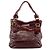 Chloé Borsa a spalla Bay in pelle verniciata bordeaux - vista 3