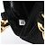 Prada Borsa Tote B2514 Black Gold Tessuto Metallo - vista 14