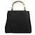 Prada Borsa Tote B2514 Black Gold Tessuto Metallo - vista 3