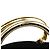 Prada Borsa Tote B2514 Black Gold Tessuto Metallo - vista 5