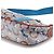 Céline Mini borsa hobo in tela rivestita beige e blu - vista 9