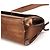 Prada Borsa a spalla B6525 in pelle vernice Spazzolato marrone - vista 10