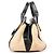 Chloé Borsa Tote 2-Way in pelle di vitello Beige Black - vista 2